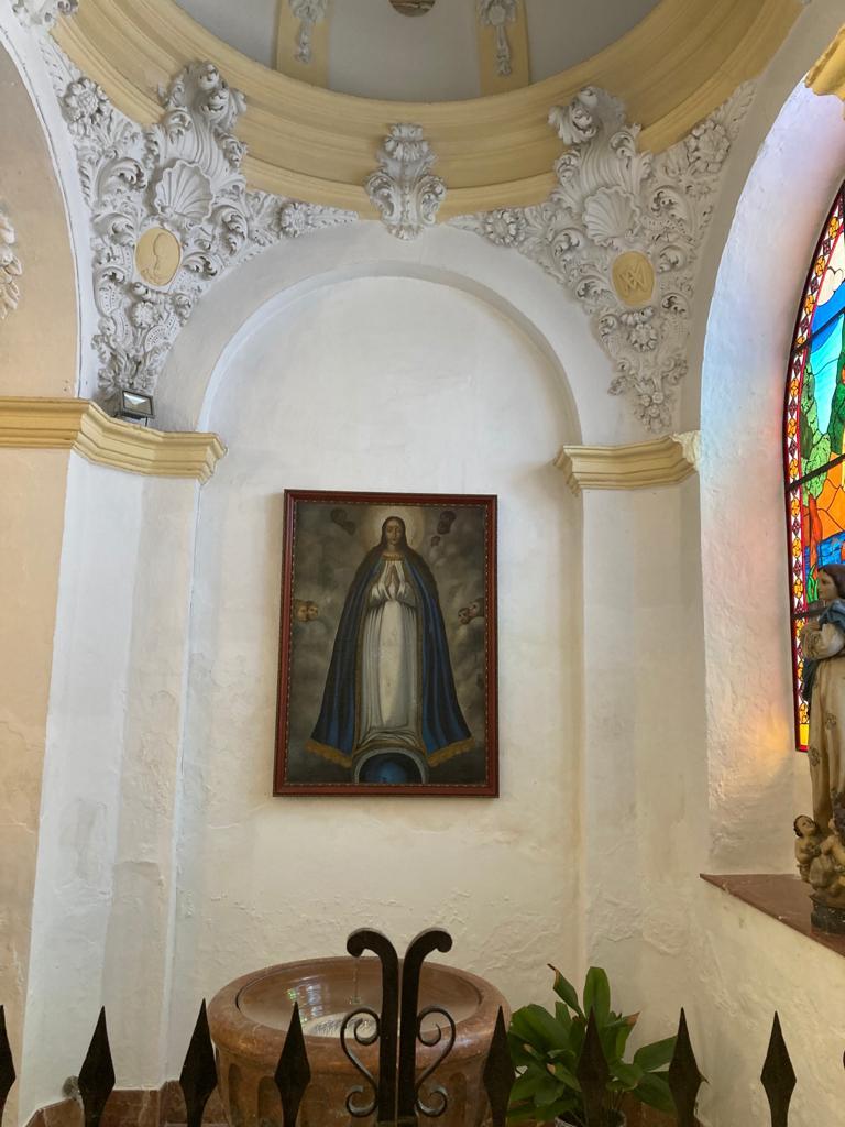 «La imagen de la Inmaculada la podemos ver en diversos puntos de la parroquia de Ntra. Sra. de la Oliva, en Mollina»