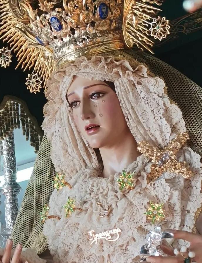 Imagen de Nuestra Señora de Gracia y Esperanza de la Cofradía de Estudiantes de Málaga