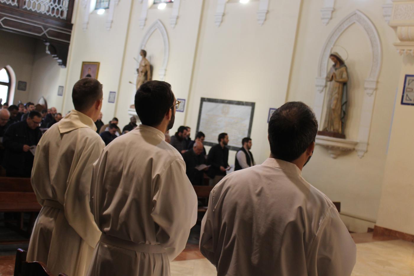 Seminario y clero se encuentran por la fiesta de san Sebastián y santo Tomás