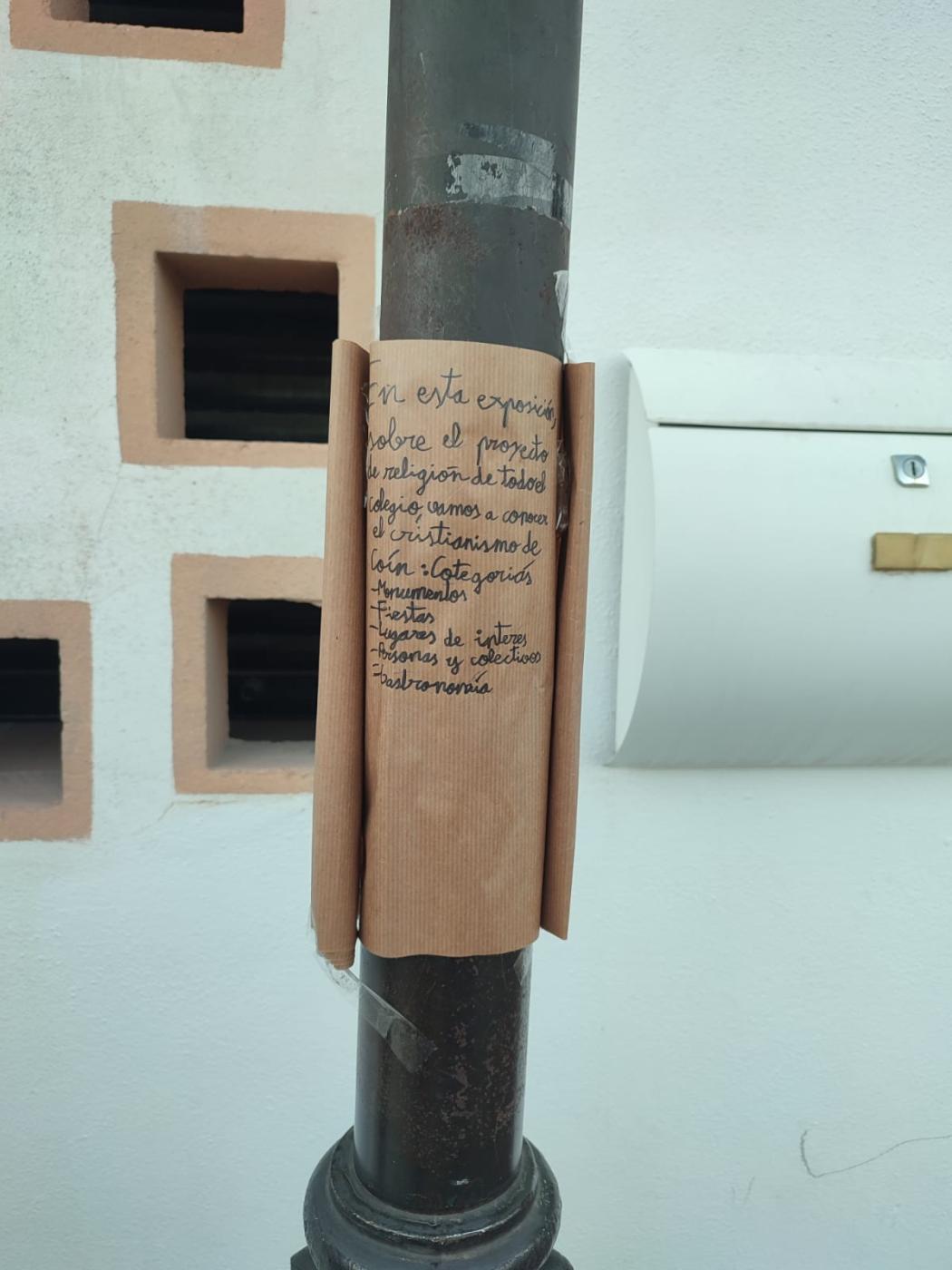 Alba Jiménez, profe de Reli, implica al Colegio Carazony y al pueblo de Coín en un procioso proyecto