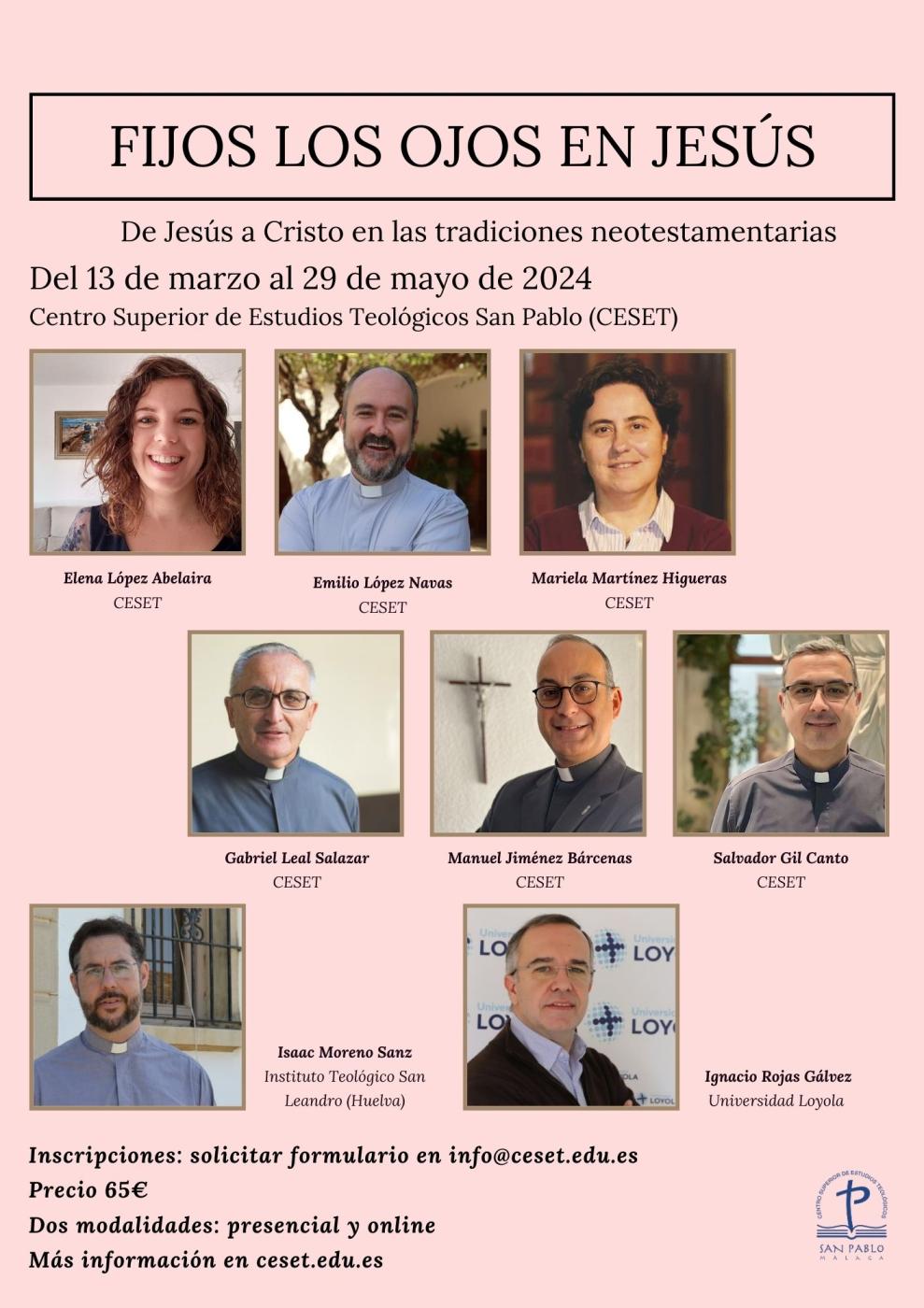 El profesor Ignacio Rojas cierra el curso del CESET que invitaba a fijar los ojos en Jesús