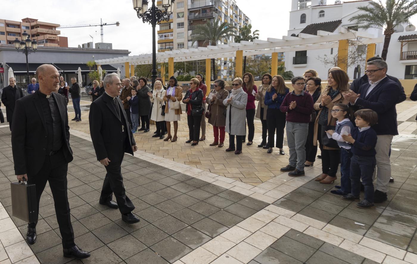 Los niños de Benalmádena preguntan al Sr. Obispo en su Visita Pastoral