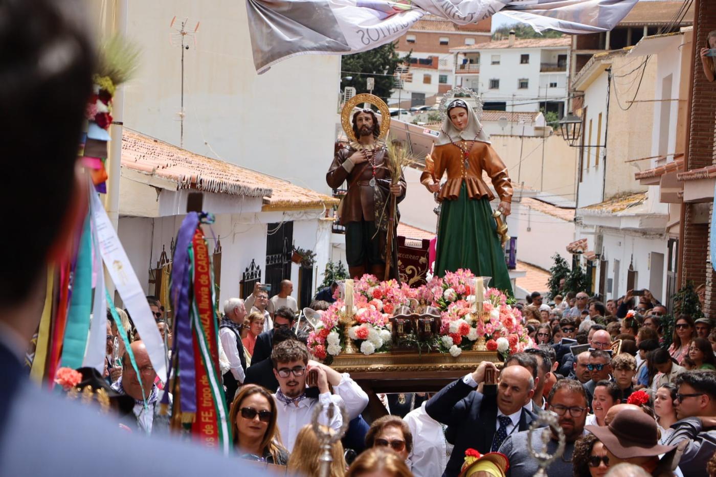 Más de 30 hermandades de san Isidro compartieron devoción en Benamocarra