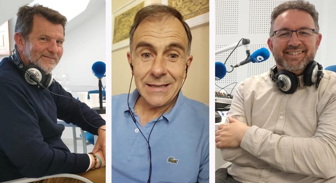 Fernando Ortega, Juan Manuel Cotelo (en videollamada) y Gerardo Martínez / A. MEDINA