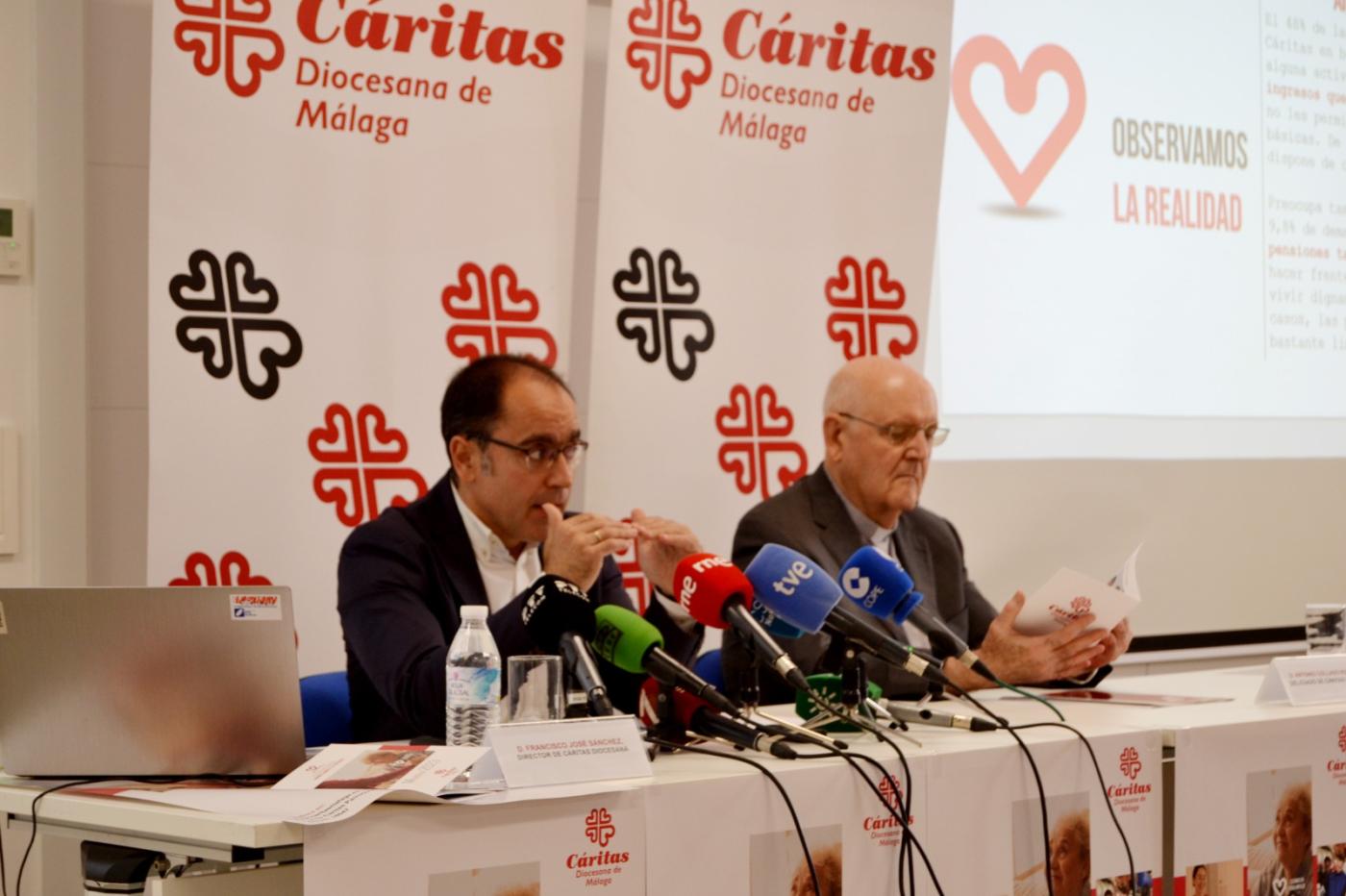 Seis de cada diez personas atendidas por Cáritas son trabajadores o pensionistas con escasos ingresos