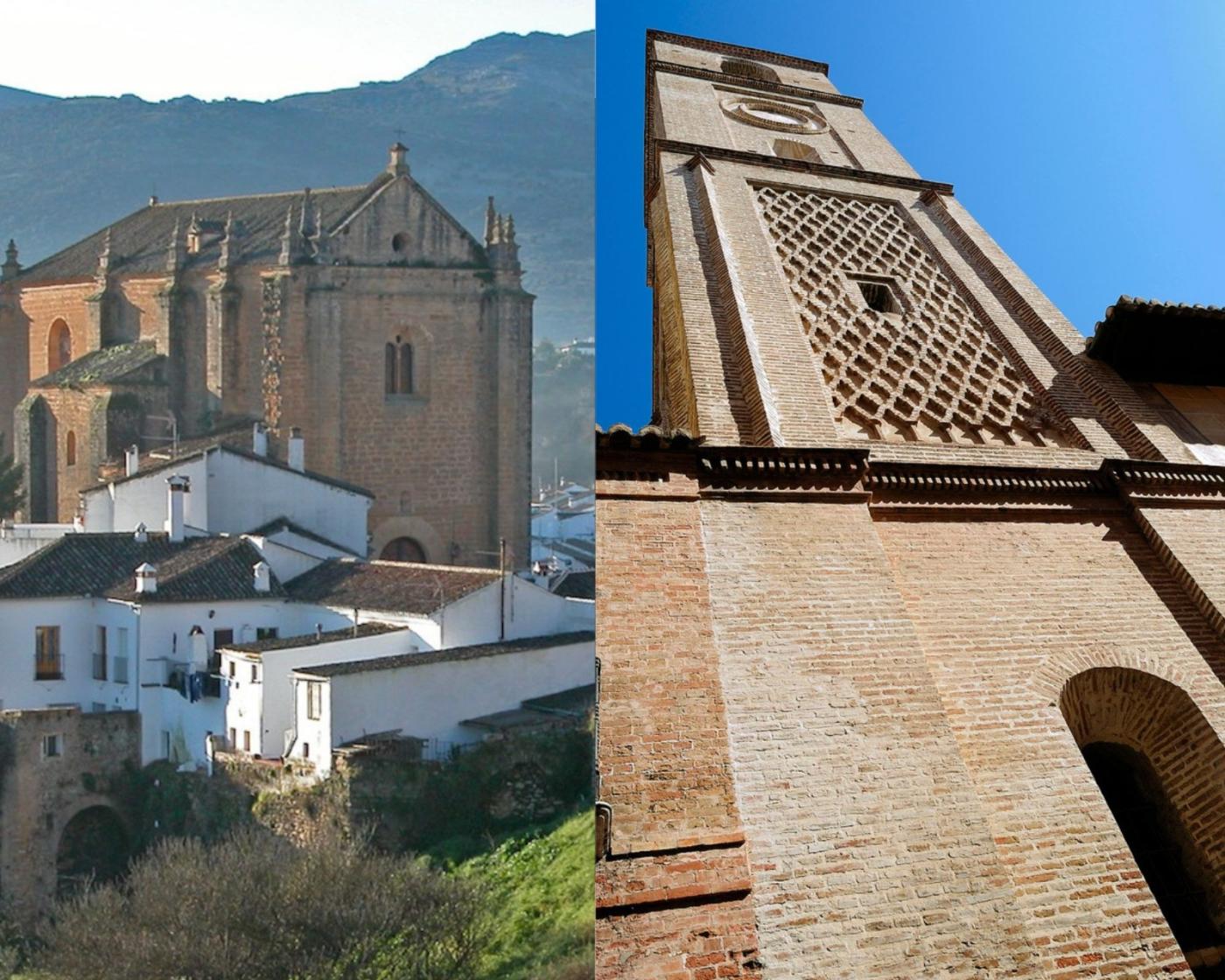 Iglesias de Santiago Apóstol en la capital y el Espíritu Santo en Ronda