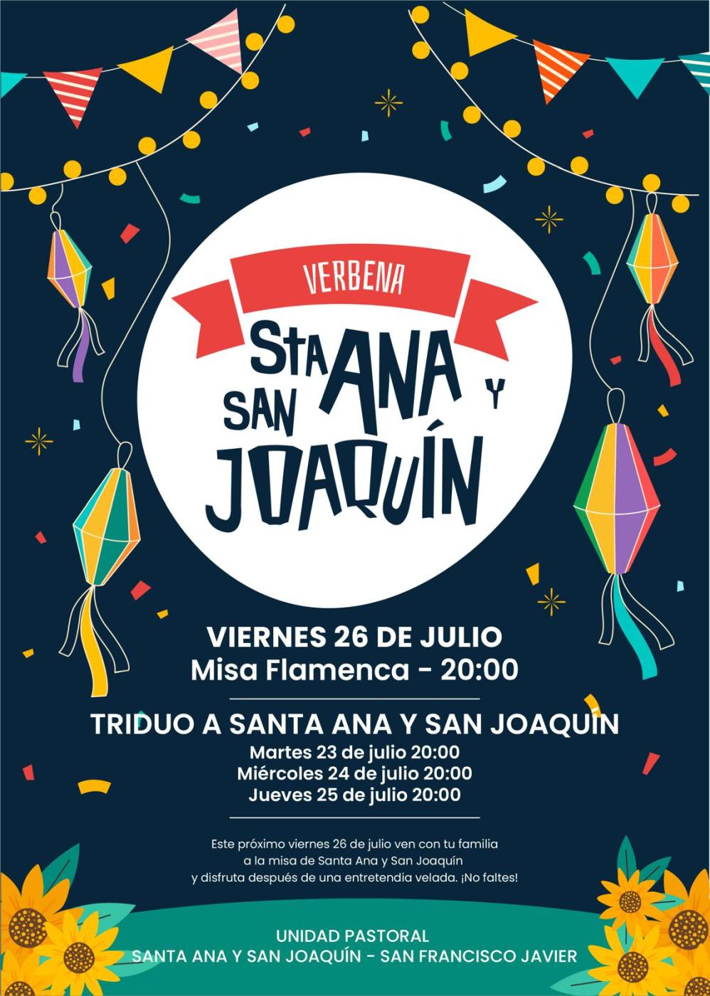 La parroquia de santa Ana y san Joaquín celebra a sus patronos