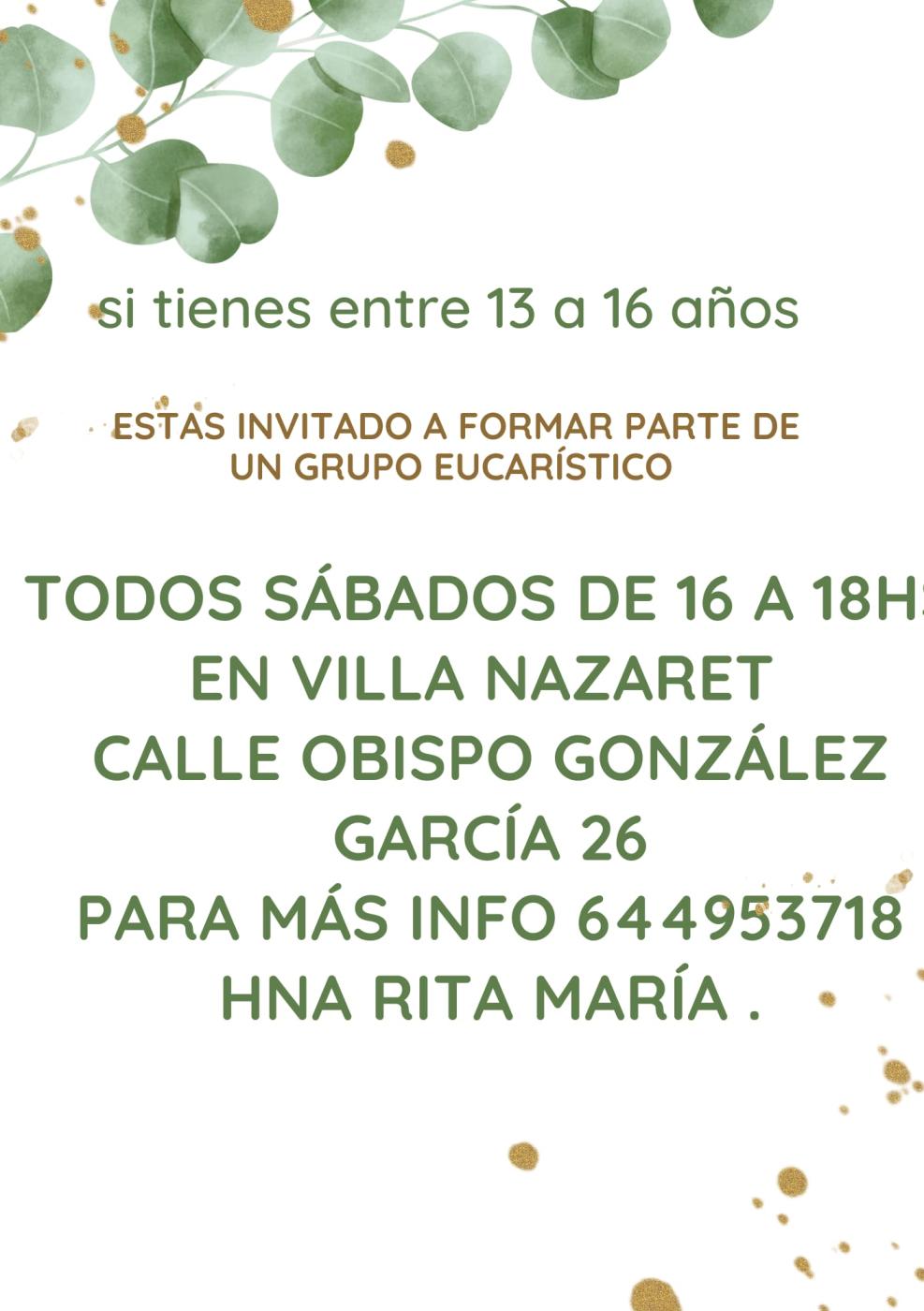 Las Nazarenas organizan varias iniciativas vocacionales para jóvenes