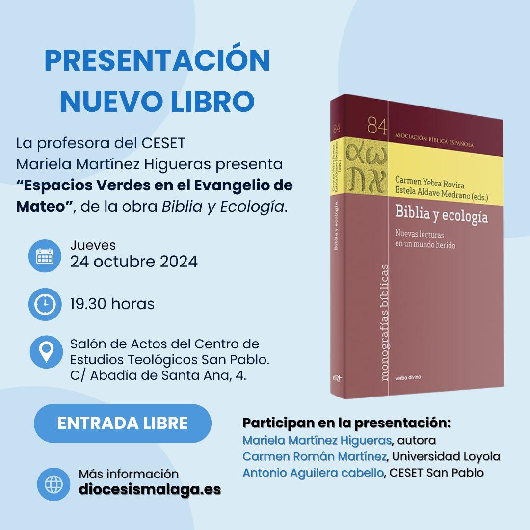 Mariela Martínez presenta los espacios verdes en el Evangelio de San Mateo