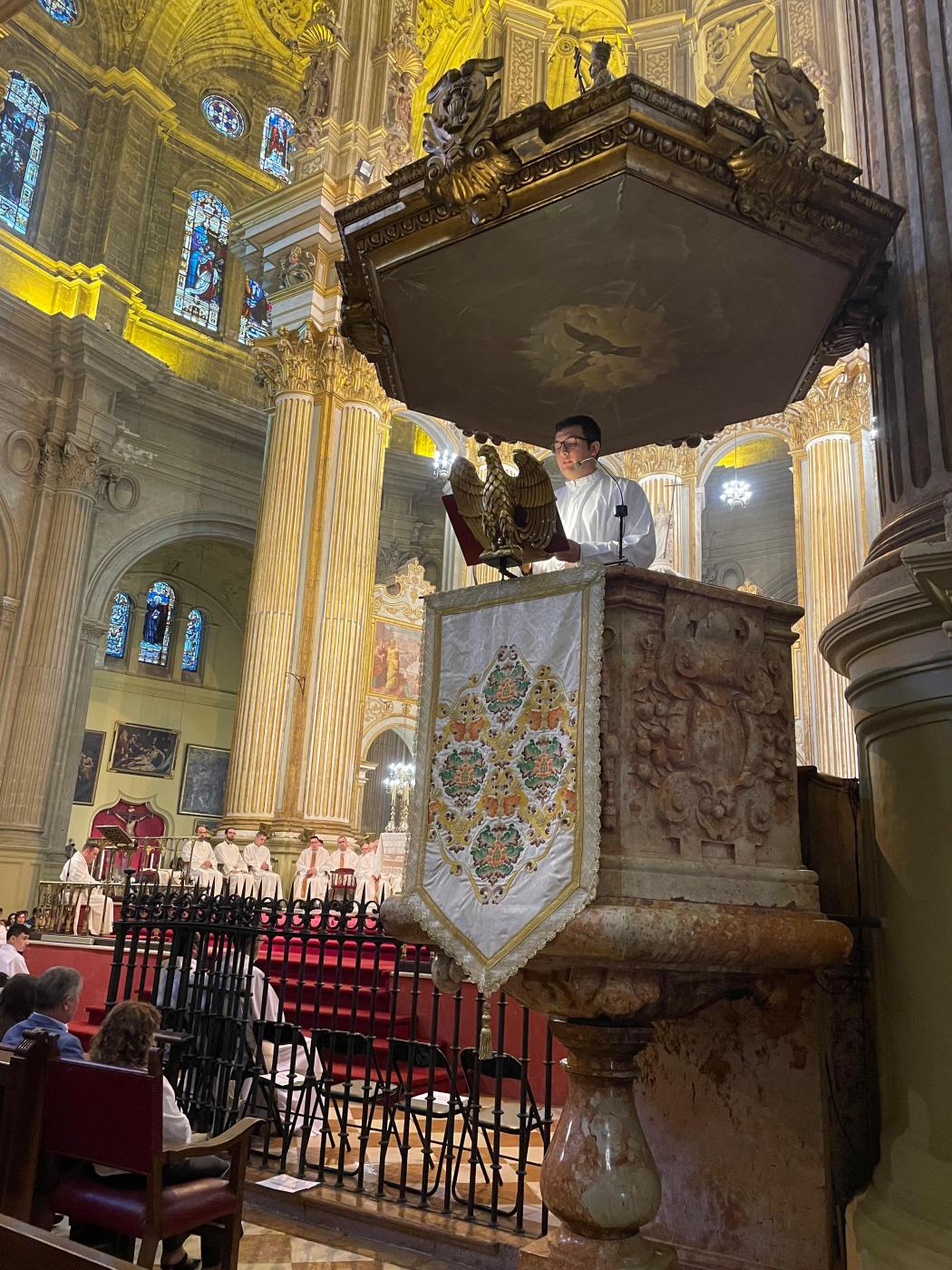 José Ignacio, José Francisco y Antonio, futuros diáconos de la Iglesia de Málaga