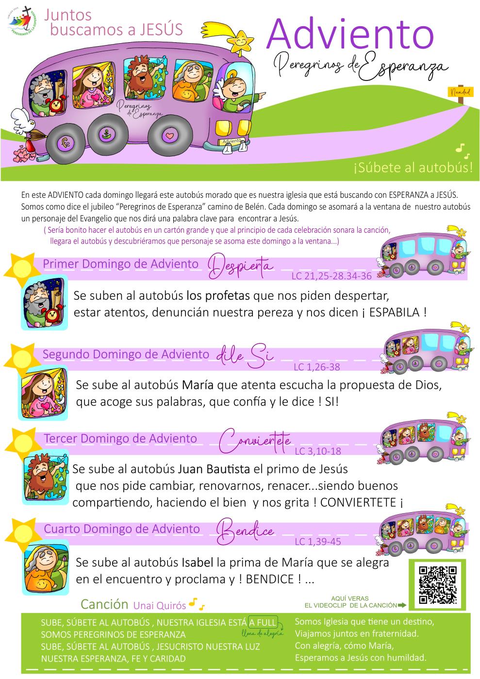 El autobús peregrino del Adviento llega de la mano de Fano y Unai Quirós