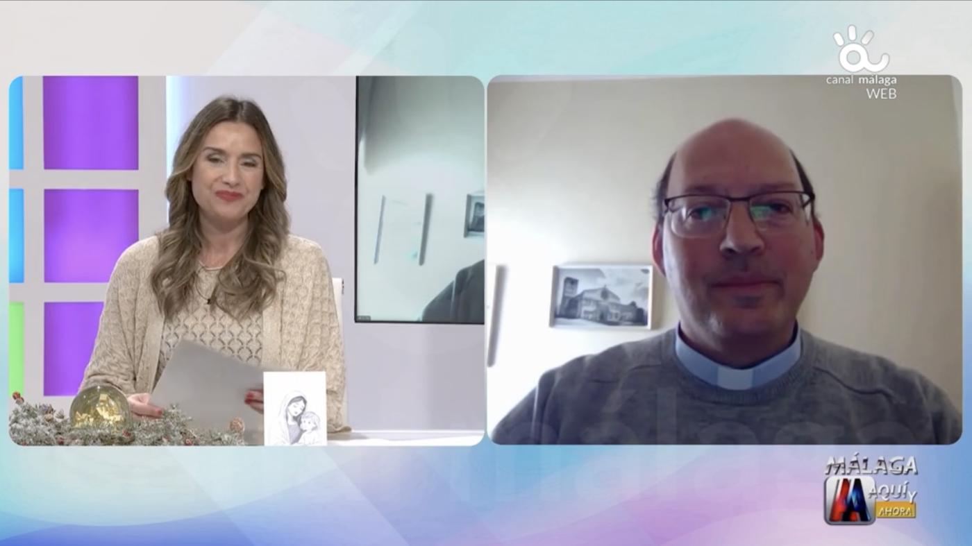 El coordinador diocesano del Jubileo, Guillermo Tejero, en Canal Málaga