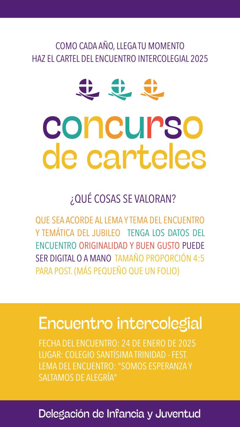 Aún puedes participar en el concurso de carteles para el Encuentro Intercolegial