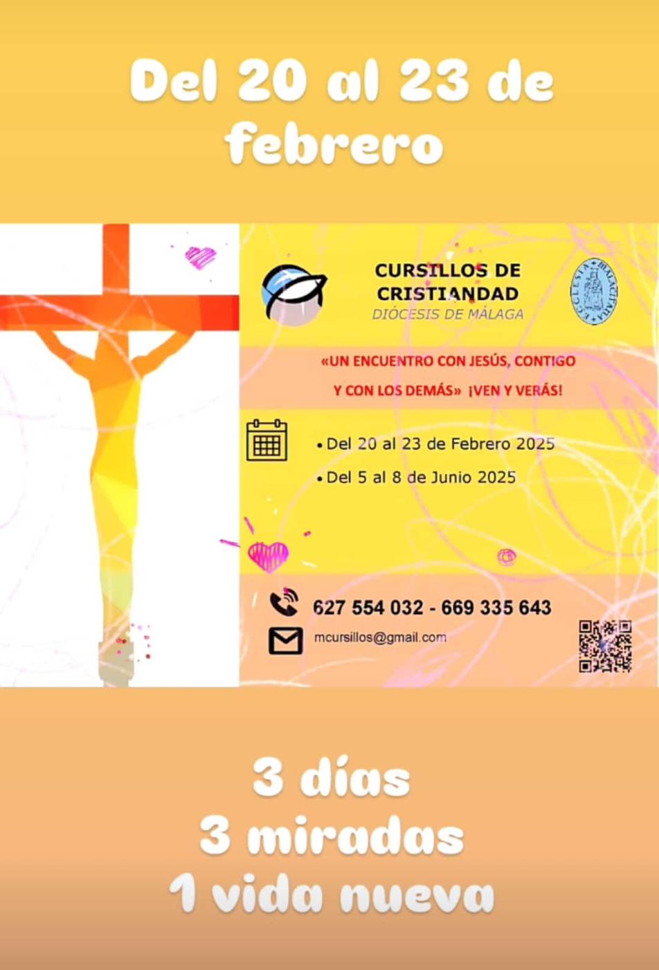 20-23 FEBRERO. Próximo Cursillo de Cristiandad