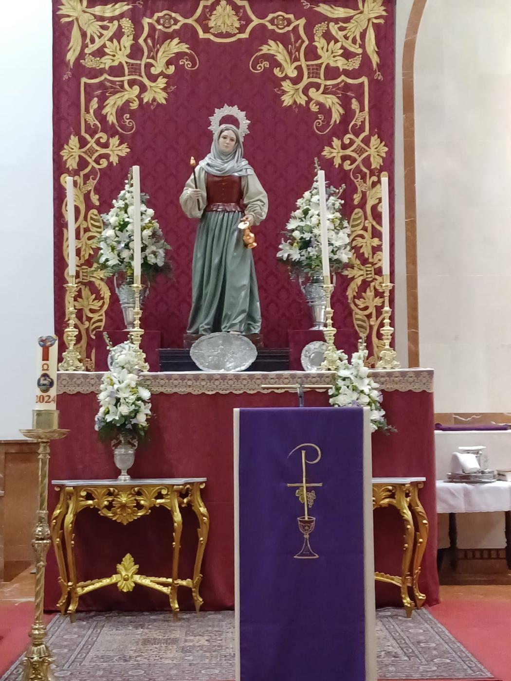 El Sr. Obispo ha bendecido la imagen de santa María de la Cabeza en Estación de Cártama