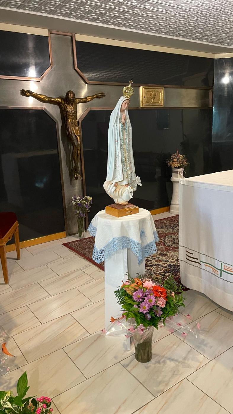 Nueva imagen de la Virgen de Fátima en la capilla del Hospital Materno infantil