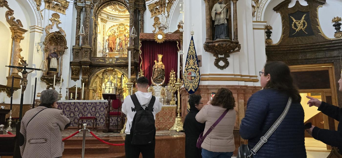 La llegada de la Patrona a la parroquia de los Santos Mártires, en Málaga