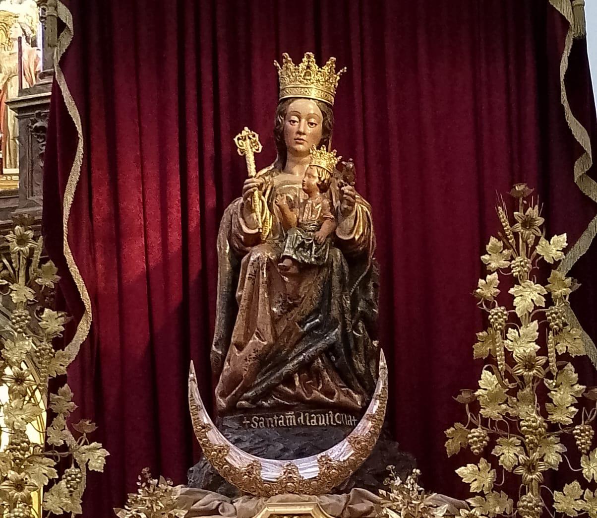 La Virgen de la Victoria preparaba su regreso al Santuario