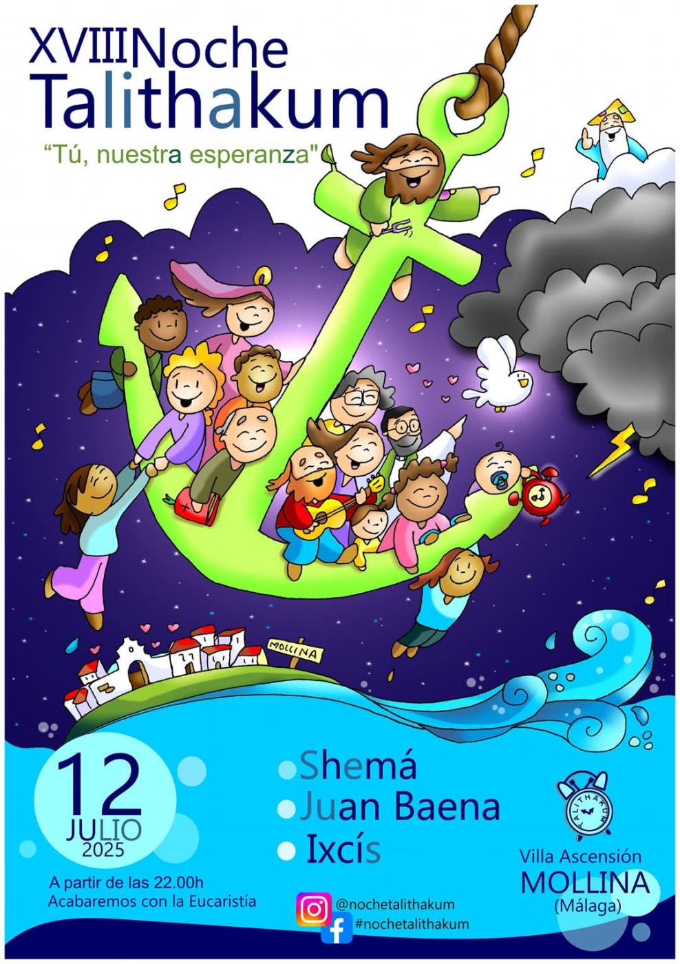 12 JULIO. La Noche Talithakum cumple la mayoría de edad