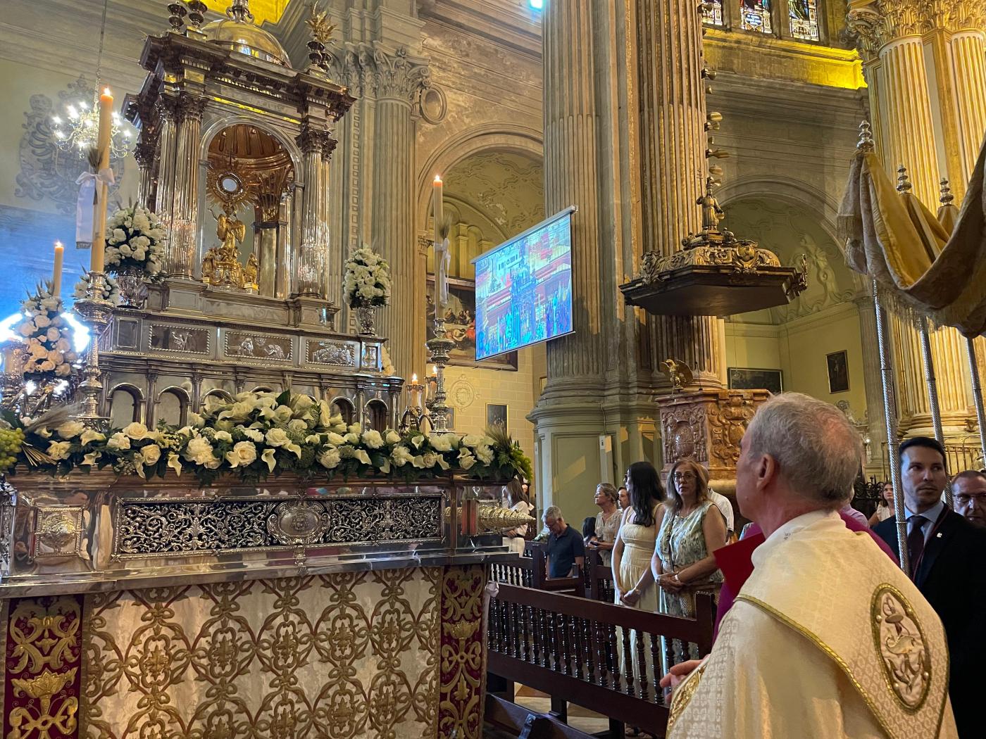 Imágenes de la procesión del Corpus Christi por las calles de Málaga
