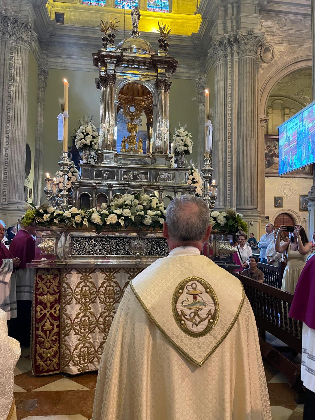 Imágenes de la procesión del Corpus Christi por las calles de Málaga