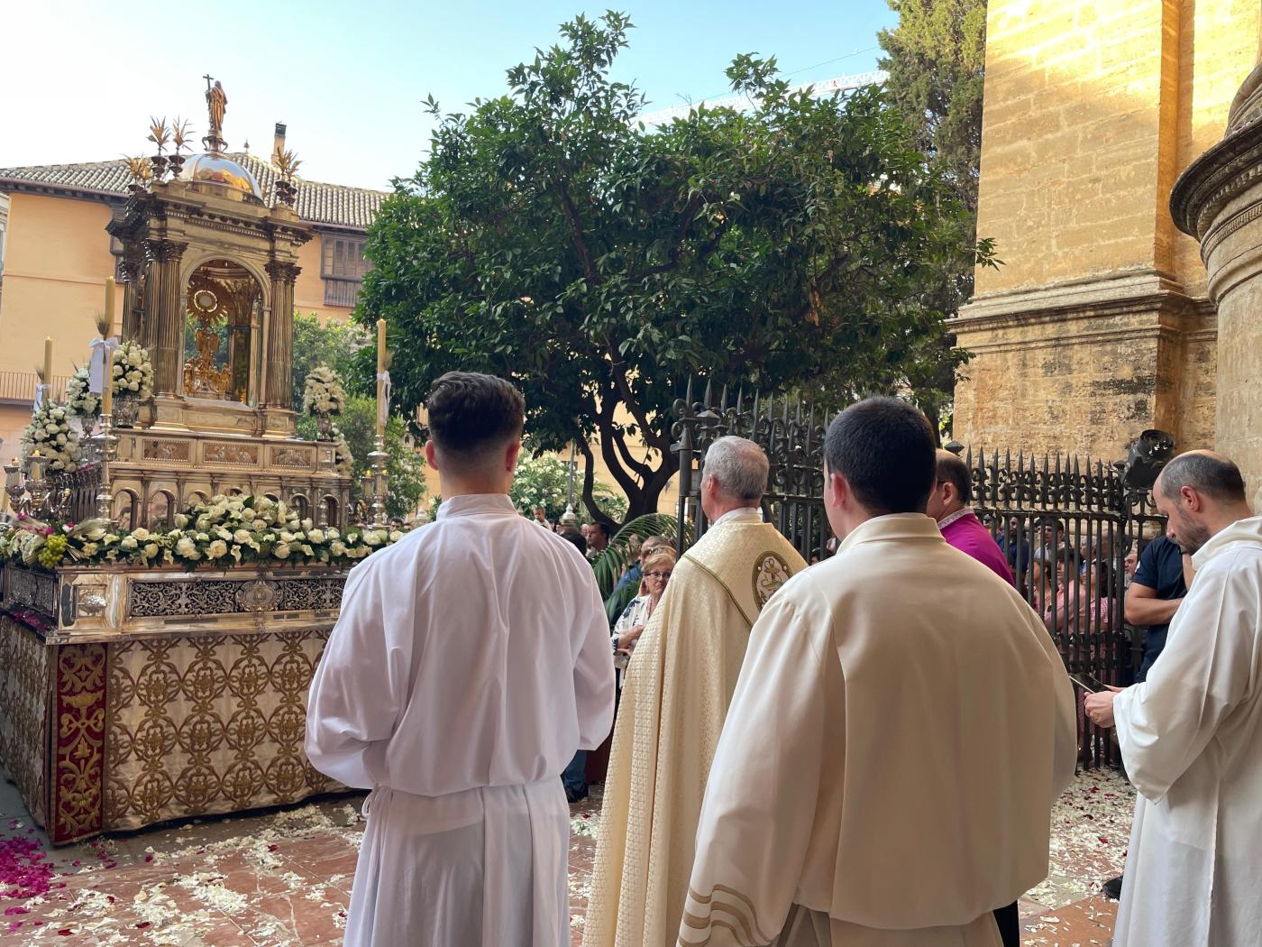 Imágenes de la procesión del Corpus Christi por las calles de Málaga