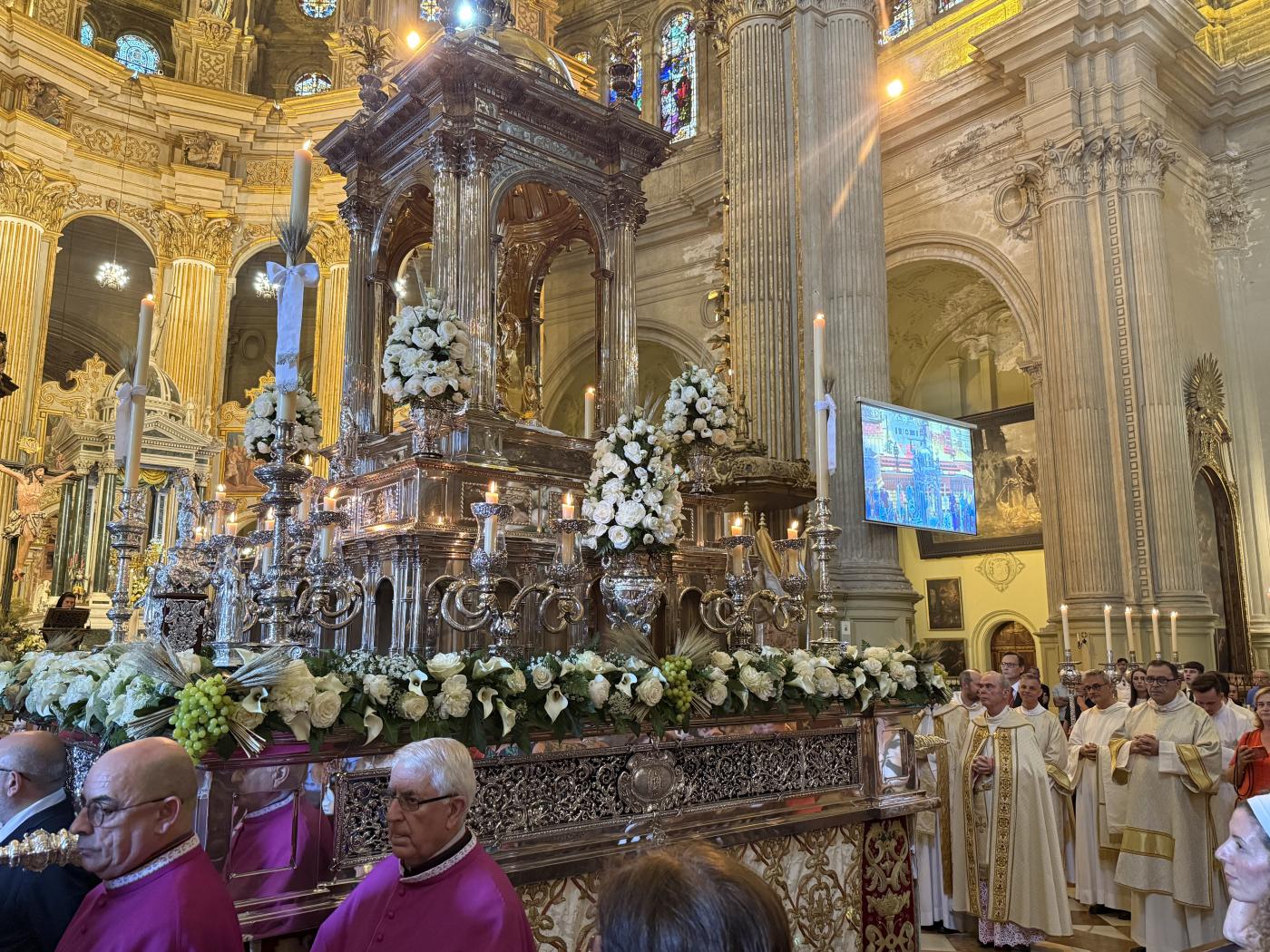 Imágenes de la procesión del Corpus Christi por las calles de Málaga