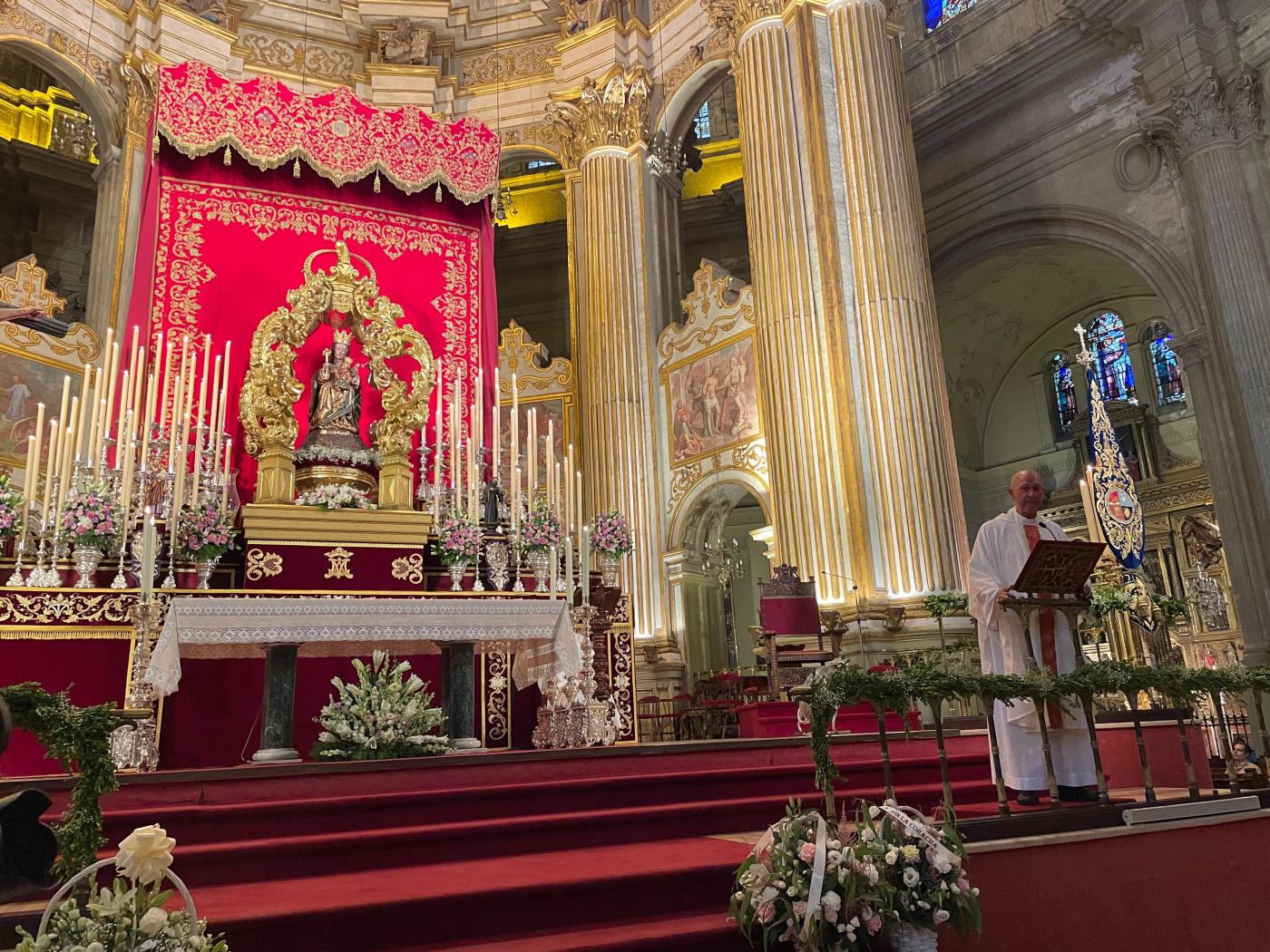 Santa María de la Victoria, patrona de Málaga, culmina sus cultos en la Catedral