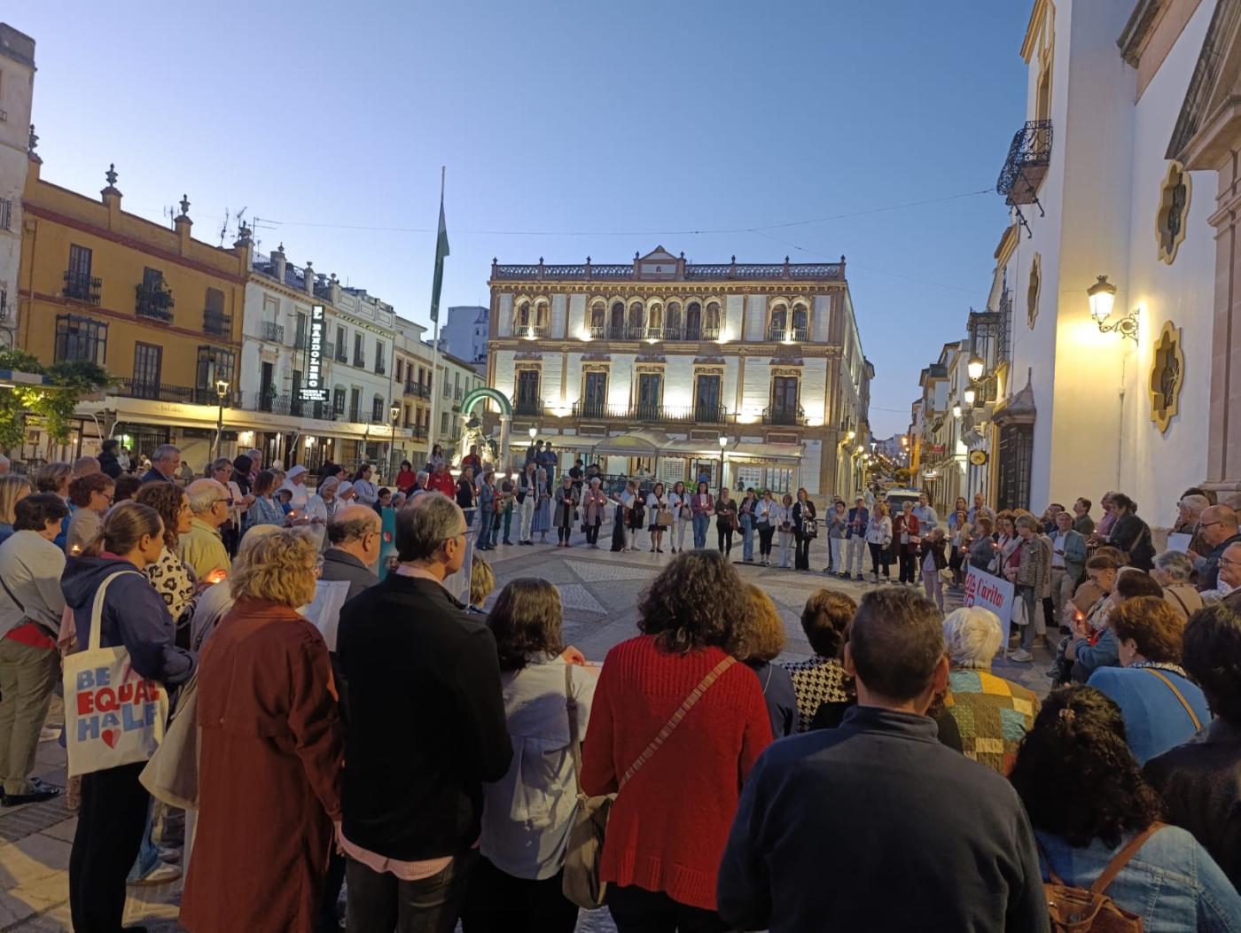 Oración por la paz de las Cáritas de Ronda y Serranía
