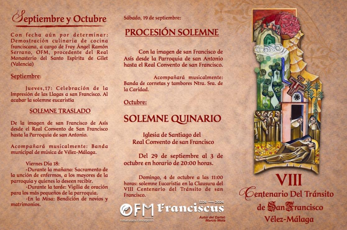 Programa de actos del Centenario en Vélez-Málaga parte 1